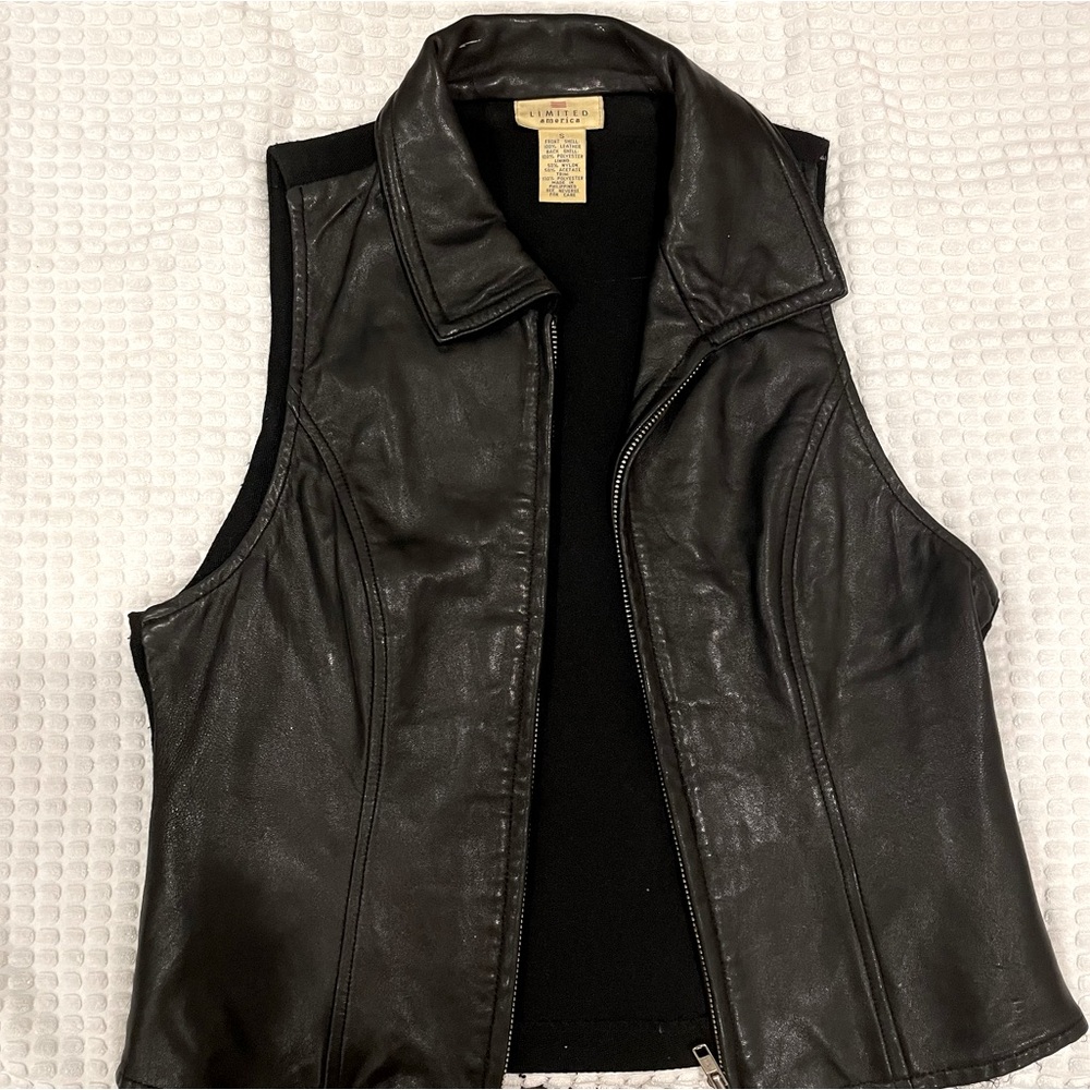 GUC Limited America Black Leather Vest
